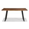 Farmhouse Oak Industrial Dining Table