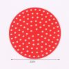 1pc 7.5in/8in/9in Air Fryer Liner Silicone Air Fryer Mat - Red - Round 9in