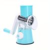 1 Set; 4in1; Vegetable Slicer; Multifunctional Fruit Slicer; Manual Food Grater; Rotary Cutter; Vegetable Grinders; Kitchen Stuff; Kitchen Gadgets - B