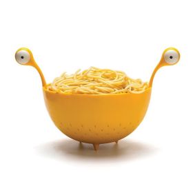 Spaghetti Monster - Kitchen Strainer for Draining Pasta - Yellow