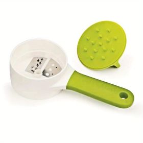 1pc Spiral Carrot Spiralizer Grater Vegetable AccessoriesVeget Tools Manual Kitchen Handheld Cutter Slicer Gadget Shredder Peeler - Green