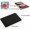 Defrosting Tray for Frozen Meat Rapid and Safer Way of Thawing Food Large Size Defroster Plate Thaw by Miracle Natural Heating A Pack  - S