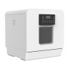 Automatic Table Top Dishwasher Desktop Kitchen Portable Countertop Dishwashers 4 Place Settings Compact Dishwasher - White