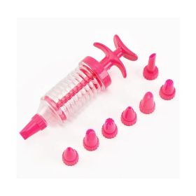 Decorating Kit Cake Decorating Tool Batter Dispenser Cookie Press Maker Machine Cupcake Baking Tool Pastry Tools - pink