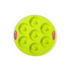 7 Holes Donuts Mold Silicone Donuts Pan Baking Sheet Silicone Baking Pans Non-Stick Kitchen Baking Tool - green