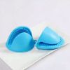 2pcs Anti-Inflammatory Covering Tethered Hand Without Hand Heating Pad Microwave Silicone Kitchen Anti-Inflammatory Gloves - Blue 2 Pack