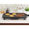 Dishwasher-Safe 20" Black Griddle with Adjustable Temperature Control - 20''