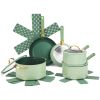 Non-Stick 12-Pieces Cookware Set - Green