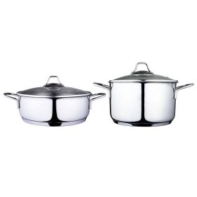 Serenk Modernist Cookware Set Saute Pan Stock Pot, 4 pcs - Default Title