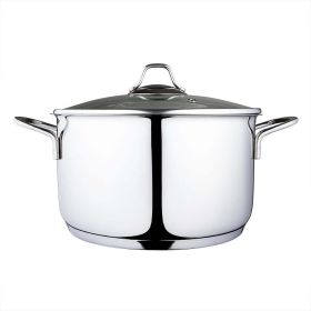 Serenk Modernist Stainless Steel Stock Pot, 24 cm - Default Title