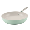 Hard Anodized 12.25" Nonstick Ceramic Frying Pan - Pistachio - Pistachio