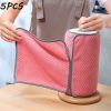 Kitchen daily dish towel;  dish cloth;  kitchen rag;  non-stick oil;  thickened table cleaning cloth;  absorbent scouring pad - 27x16cm3 - 10PC