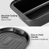 Desserts Make Nonstick Bakeware Baking Roasting Cake Pans 10 Pieces Set  - Black - Carbon steel