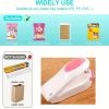 1pc Mini Household Portable Sealing Machine, Hand Pressure, Heat Sealing Machine, Food, Snacks, Plastic Bag Sealing Machine (Battery Not Included) - R