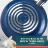 Kitchen Solutions 14-Piece Ceramic Non-Stick Cookware Set, Blue - Blue