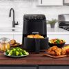 2qt Digital Air Fryer With 10 Presets & Guided Cooking - black