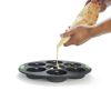 7 Holes Donuts Mold Silicone Donuts Pan Baking Sheet Silicone Baking Pans Non-Stick Kitchen Baking Tool - green