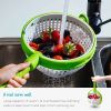 1pc Vegetable Drain Basket; Kitchen Vegetable Washing Basin; Salad Spinner; Fruit Washing Vegetable Basket; Kitchen Salad Washing Basin - 1