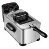 3.2 Quart Electric Stainless Steel Deep Fryer with Timer - as show