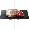 Defrosting Tray for Frozen Meat Rapid and Safer Way of Thawing Food Large Size Defroster Plate Thaw by Miracle Natural Heating A Pack  - S