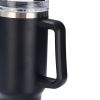 40 oz. With Logo Stainless Steel Thermos Handle Water Glass With Lid And Straw Beer Glass Car Travel Kettle Outdoor Water Bottle - 1200ml - A4