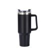 40 oz. With Logo Stainless Steel Thermos Handle Water Glass With Lid And Straw Beer Glass Car Travel Kettle Outdoor Water Bottle - 1200ml - A3