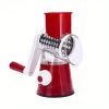 1 Set; 4in1; Vegetable Slicer; Multifunctional Fruit Slicer; Manual Food Grater; Rotary Cutter; Vegetable Grinders; Kitchen Stuff; Kitchen Gadgets - B