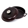 LAVA Premium Round Cast Iron Dutch Oven with Dome Lid 11 in / 28 cm - Default Title