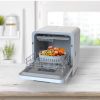 Automatic Table Top Dishwasher Desktop Kitchen Portable Countertop Dishwashers 4 Place Settings Compact Dishwasher - White