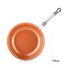 Frying Pan Nonstick 20 24 28cm Frying Pan with Ceramic Titanium Coating Round Copper Egg Pan Kitchen Cookware  - 28CM