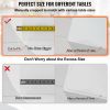 VEVOR 80 x 42 Inch Clear Table Cover Protector, 2mm Thick Clear Desk Protector Table Pads, Plastic Tablecloth Table Protector for Dining Room Table -