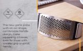 Stainless Steel Garlic Press - Default Title