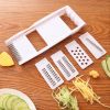 1pc Multi-functional Vegetable Cutting; Grater Shredded Potato Shredded; Household Grater With 4-Blade - Plastic+Stainless