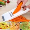 1pc Multi-functional Vegetable Cutting; Grater Shredded Potato Shredded; Household Grater With 4-Blade - Plastic+Stainless