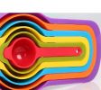 Multi-Color Measuring Cups and Spoons Set, Measurement Plastic Cup Spoon Kitchen Cooking Baking Utensils Tools - Multi-color