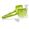 1pc Tomato Potato Slicer; Lemon Slicer; Multifunctional Fruit Vegetable Cutter Clip; Kitchen Tool; Kitchen Gadgets - Green