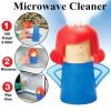 1pc Oven Steam Cleaner Microwave Cleaner Easily Cleans Microwave Oven Steam Cleaner Appliances For The Kitchen Refrigerator Cleaning - Green