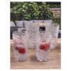 Paisley Acrylic Glasses Drinking Set of 4 Hi Ball (17oz), Plastic Drinking Glasses, BPA Free Cocktail Glasses, Drinkware Set, Drinking Water Glasses -