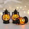 LED Haloween Pumpkin Ghost Lanter Candle Light Halloween Party Decoration for Home Holiday Bar Horror Props Oil Lamp Kids Toy - Style C