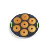 7 Holes Donuts Mold Silicone Donuts Pan Baking Sheet Silicone Baking Pans Non-Stick Kitchen Baking Tool - green