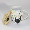 SYNC - [Kitty Carnival] Coffee Mug / Wood Lid (4.2 inch height) - SYNC-TM002