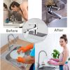 Kitchen Sink Splash Guard Sinkmat for Kitchen Faucet - grey