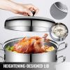 Kitchen Supplise Glass Lid Multi Tiers Kitchen Pan Cookware Stainless Steel Steamer Set  - Silver A - Stainless steel+ tempered glass