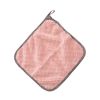 Kitchen daily dish towel;  dish cloth;  kitchen rag;  non-stick oil;  thickened table cleaning cloth;  absorbent scouring pad - 25x25cm pink - 10PC