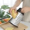 Stainless Steel Cheese Grater 9in 4 Sides, Perfect Grater For Parmesan Cheese. Vegetables, Ginger- Dishwasher Safe, Durable Random Color - Random