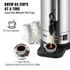 VEVOR Commercial Coffee Urn 65 Cup Stainless Steel Coffee Dispenser Fast Brew - Default