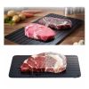 Defrosting Tray for Frozen Meat Rapid and Safer Way of Thawing Food Large Size Defroster Plate Thaw by Miracle Natural Heating A Pack  - S