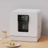 Automatic Table Top Dishwasher Desktop Kitchen Portable Countertop Dishwashers 4 Place Settings Compact Dishwasher - White