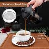 Mini French Press Coffee Maker 1 Cups, 12oz Coffee Press, Perfect for Coffee Lover Gifts Morning Coffee, Maximum Flavor Coffee Brewer with Stainless S