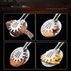 1pc Stainless Steel Fried Clip; Fried Fish Barbecue Steak Drain Food Clip - Stainless Steel Frying Tongs